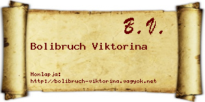 Bolibruch Viktorina névjegykártya